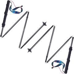 Trekking Poles -2 Ultralight Collapsible Carbon Fiber Hiking Poles with Anti-Sho