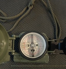 USMC Cammenga Model 3H Tritium Lensatic Compass NSN 6605-01-196-6971 With Pouch