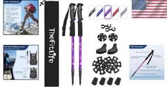 Ultralight Nordic Walking Trekking Poles – Quick Lock & Anti-Shock System, 51…