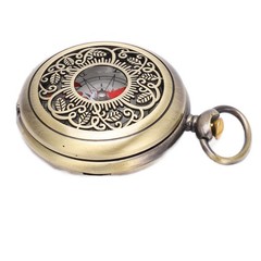 Mini Compass Portable Brass Shockproof Waterproof Outdoor Compass For Hiking New