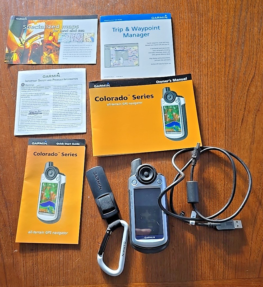 Garmin Colorado 400C Parts or Repair Powers on With Charger Correct Date & Time