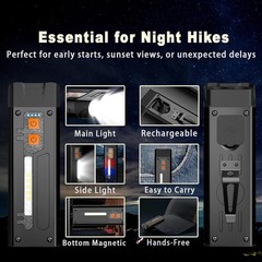 Adjustable Lightweight Trekking Poles – 1 Pair with Comfortable Foam Grip