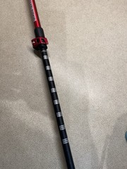 Ascend Blue Ridge Trekking Pole 1-Pack Red/Black Telescoping Wrist Strap