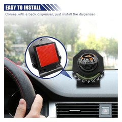 Car Compass, Car Dashboard Compass Ball with Slope Meter, Adjustable Night