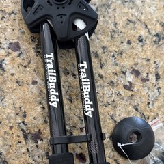 TrailBuddy Aluminum Cork Trekking Poles, Adjustable, Lever Lock, Set of 2