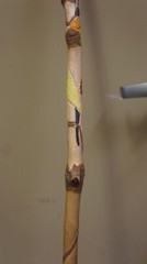 36″ DECORATIVE WOOD WALKING STICK OR CANE-USE OR DECORATION NOT COLLAPSIBLE