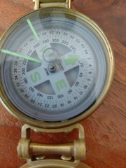 Vintage Lensatic Compass Made In Japan/ Camping Survial Hiking Scouting Outdoors