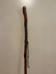 64” Eastern Hophornbeam Hiking Stick Handmade & Finished 🇺🇸