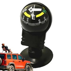 Car Compass Automotive Compass Ball Adjustable Dashboard Mounted for Hiking