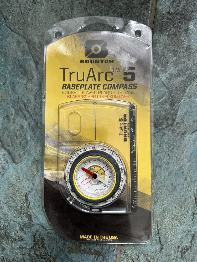 Brunton Tru Arc5 Baseplate Compass F-TRUARC5 NEW Sealed TruArc 5 Made In USA