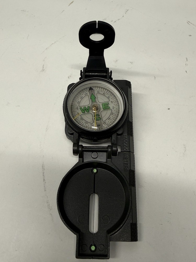 Military Engineering Hunting Hiking Camping Outdoor Compass Black