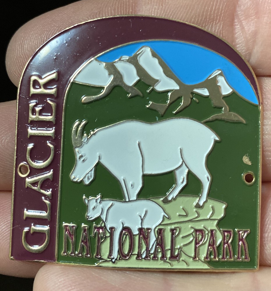 Glacier National Park Goat Mountain Hiking Staff Stick Medallion NEW