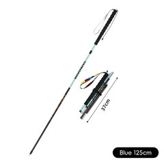 Ultralight Carbon Fiber Folding Trekking Pole Hiking Trail Running 105-125cm