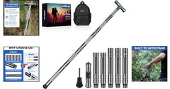 All-in-One Survival Hiking Stick – Adjustable to 43.5 Inches, Lightweight Design