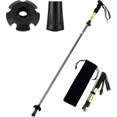 Lightweight 7075 Aluminum Trekking Poles Adjustable Anti-Slip Handle Shock Tips