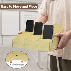 Grid Cell Phone Organizes Storage Box for Office School Classroom 24