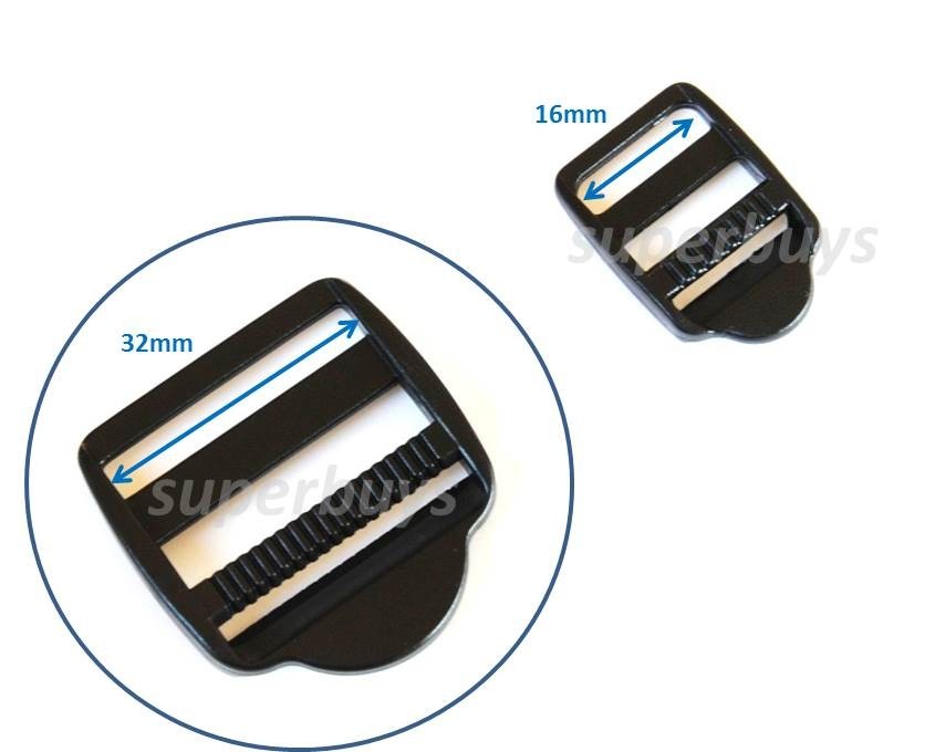 32mm Plastic Ladder Lock – For Backpack Webbing Strap Buckle Clip Bag Fasten End
