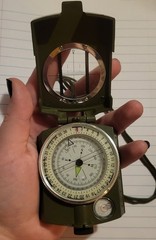 Aluminum Military Prismatic Sighting Compass
