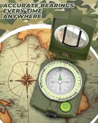 Sportneer Compass: Accurate Durable Lightweight Orienteering Camouflage