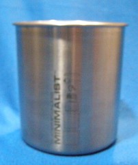 GSI Glacier Minimalist Stainless Steel Cup 4″ Tall x 4″ Across Cook Kit Part