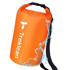 Dry Bag, Waterproof Floating and Lightweight Dry Bags, Roll Top Sack Orange-35L