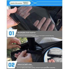 For SUV Models Tailgate Mesh Screen Rear Cargo Net Fly Screen Repellency