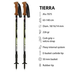 Tierra Trekking Poles – 8 oz, Ultralight, Backpacking, Thru Hiking Poles, Adj…
