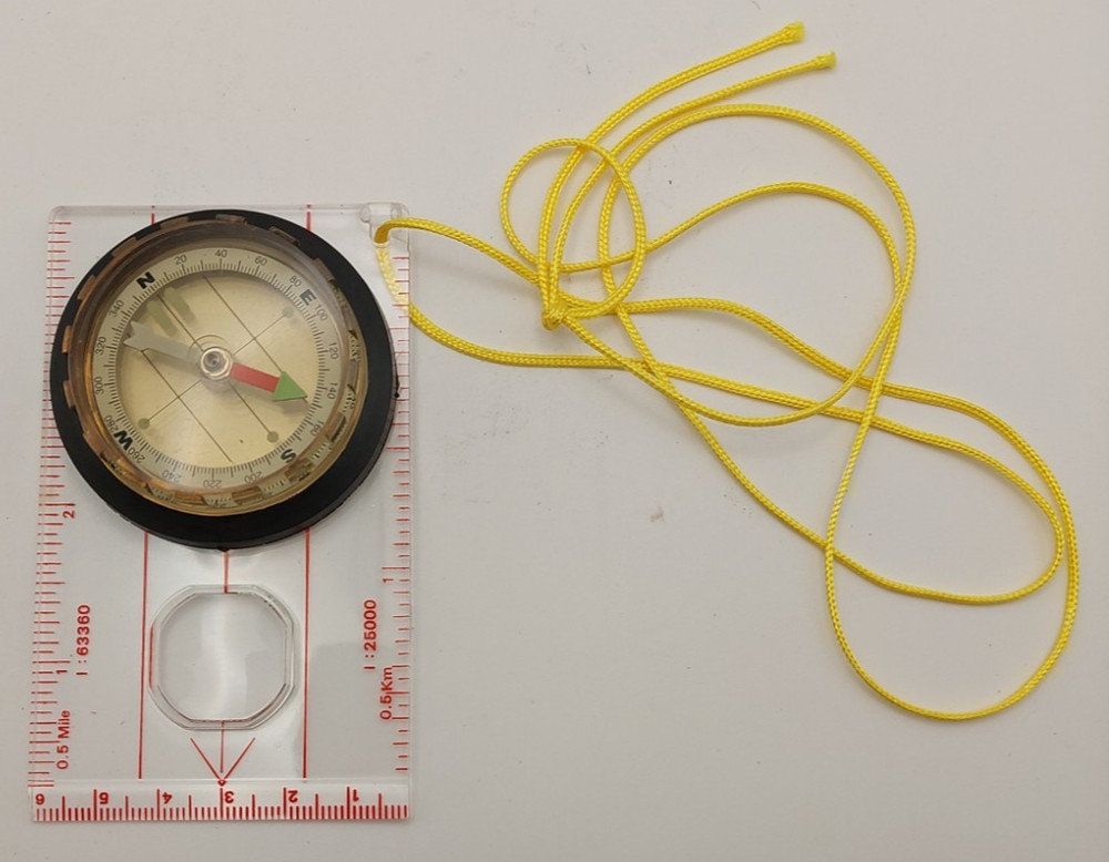 Navigational Pocket Compass w/ Magnifier & Ruler Scale – Hiking Camping Boating
