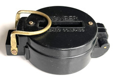 VINTAGE ENGINEER DIRECTIONAL LENSATIC POCKET COMPASS CAMPING ~ HUNTING ~ HIKING