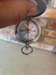 Japan glow in dark 1950’s hiking, hunting ,camping, biking, pocket compass works