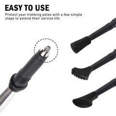 10 Pack Nordic Walking Pads for Hiking Poles, Walking Rubber Pad, Rubber…