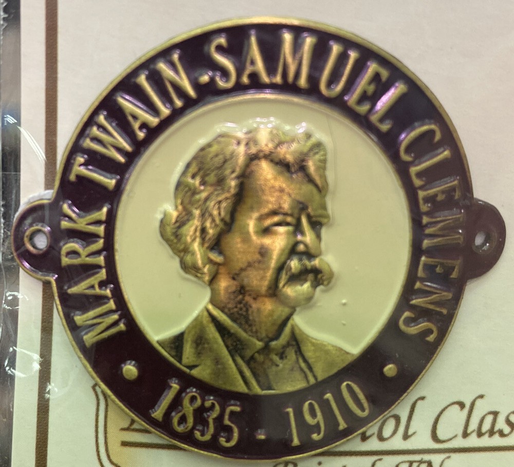 Mark Twain Samuel Clemens Hiking Staff Stick Medallion NEW