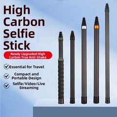 For insta360 X4 Selfie Rod with Locking Mechanism Carbon Fiber 7 or 9 Section