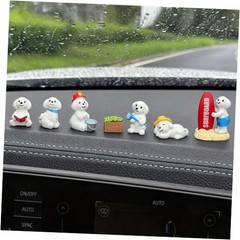 Mini Dog Figurines Cute Car Dashboard Decor, 12 Pcs Dog Car Accessories
