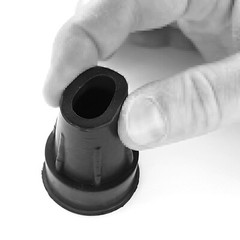 Ferrule for Walking Stick Crutch 18mm Black Rubber Foot pad Protector Frame Grip