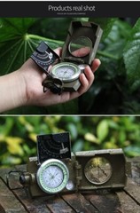NEW Outdoor Survival Military Compass Waterproof Camping Navigation Equipment