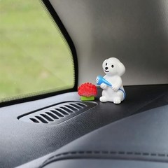 Mini Dog Figurines Cute Car Dashboard Decor, 12 Pcs Dog Car Accessories