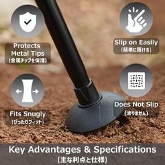 Eco-Friendly Rubber Tips for Trekking Poles – 6 Replacement Tips for All Hikers