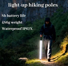 The New LED Illuminated Hiking Poles Launched in 2026 Are Suitable for Night Hik