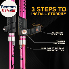 Hiking Poles Collapsible Trekking Poles – Aluminum Alloy 7075 Walking Sticks for