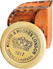 Pocket Compass Gift 2″ The Road Not Taken Antique Nautical Brass Poem Compass
