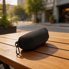Waterproof Hard Shell Sunglasses Case with Cleaning Cloth and Repair Tool Set