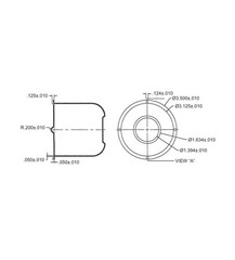 4 Black Trailer Wheel Hub Center Cap 3.125″ Diameter Travel Trailer, Camper R…
