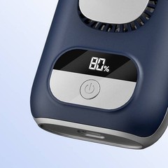 Adjustable Waist Neck Fan 4000mAh with 10500RPM and Turbo Mode for Sports