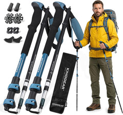 TR-Z Collapsible Trekking Poles, 7075 Aircraft Aluminum Lightweight Adjustable H