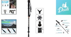 G2 GO2GETHRE Multipurpose Telescopic Trekking Pole – Strong Aluminum 53″