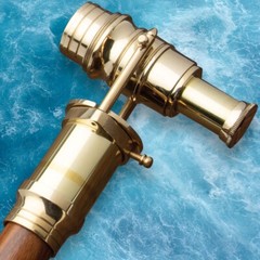 Brass Telescope and Walking Stick | 3-Piece Break-Down Design | 37″ Overall