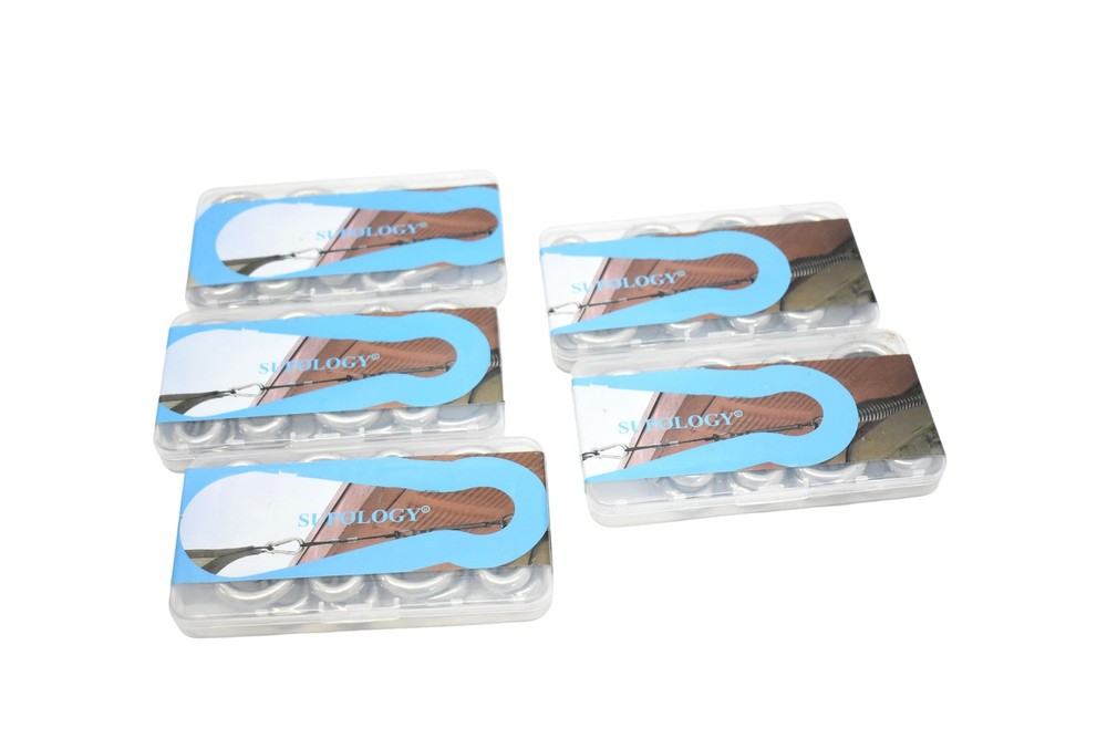 Supology 304 Stainless Steel Carabiner Clips 2.36in Set of 5, Lot of 5 Packs