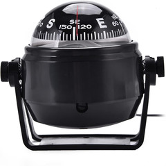 Car Compass Marine Dash Mount, LED Boat Compasses with Adjustable Mounting Brack