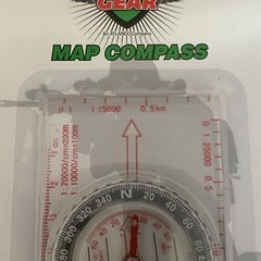 Map Compass Hiking Camping Backpacking Emergency Outdoor Urban Survival Gear